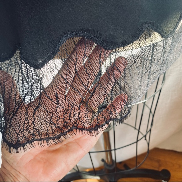 Wilfred pure silk/lace black chemise slip. - Picture 2 of 7